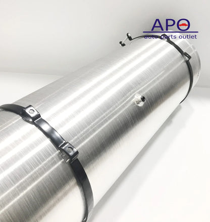 M306 JSD Aluminum Spun Fuel Tank 12x40 End Fill 19.25 Gallon 1/4'' NPT