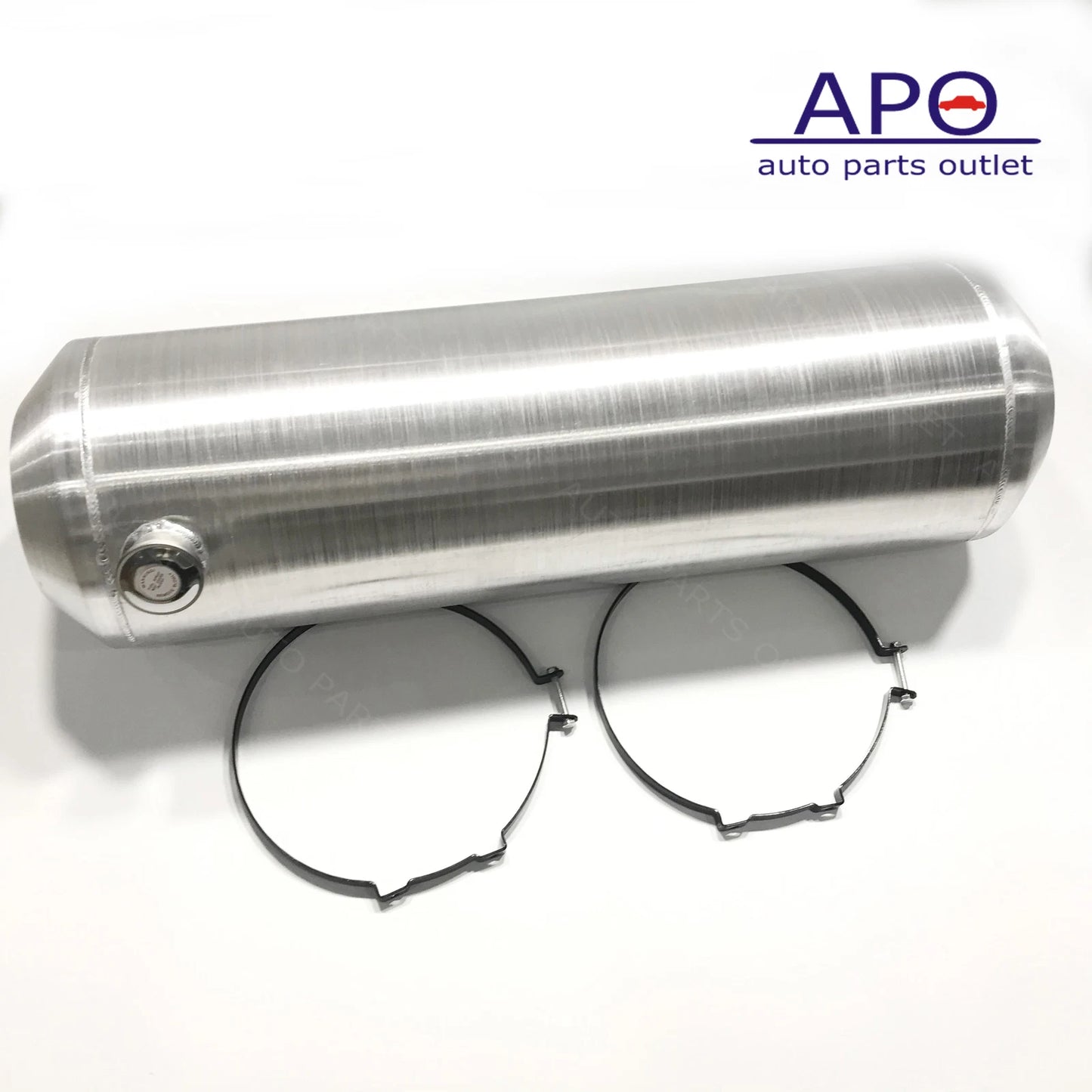 M306 JSD Aluminum Spun Fuel Tank 12x40 End Fill 19.25 Gallon 1/4'' NPT