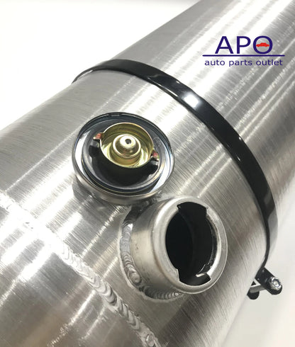 M306 JSD Aluminum Spun Fuel Tank 12x40 End Fill 19.25 Gallon 1/4'' NPT