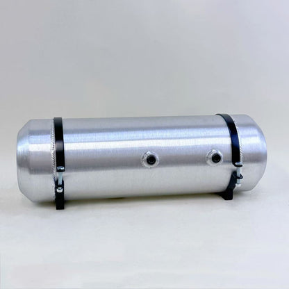 M706 JSD Aluminum Spun Fuel Tank 8x24 center Fill 5 Gallon 1/2'' NPT w Dual outlet design (return-compatible)