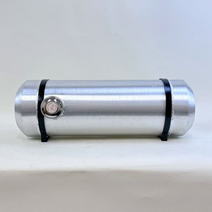M706 JSD Aluminum Spun Fuel Tank 8x24 center Fill 5 Gallon 1/2'' NPT w Dual outlet design (return-compatible)
