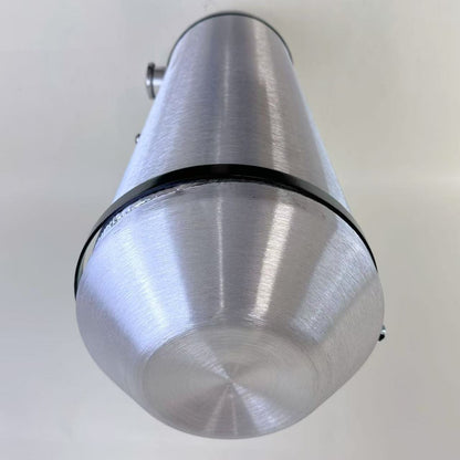 M703 JSD Aluminum Spun Fuel Tank 10x33 center Fill 11 Gallon 1/4'' NPT w Dual outlet design (return-compatible)