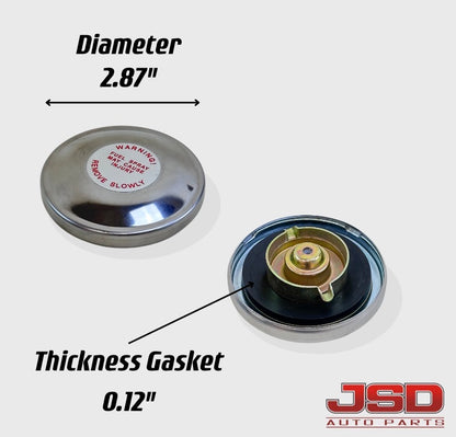 New Kelch 1/4-Turn Vented Gas Cap With Gauge – 13.5 Inch Size