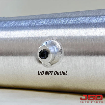 M382 JSD Aluminum Spun Fuel Tank 4x15 End Fill .72 Gallon 1/8'' NPT