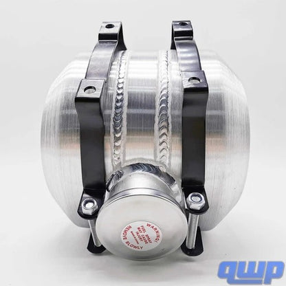 M186 JSD Aluminum Spun Fuel Tank 8x8 Center Fill 1.75 Gallon 1/4'' NPT