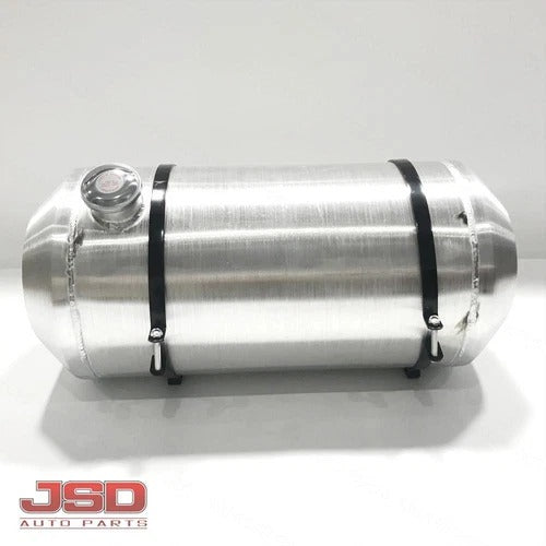 M303 JSD Aluminum Spun Fuel Tank 12×26 End Fill 12.5 Gallon 1/4'' NPT
