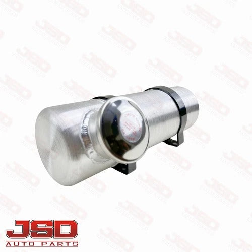 M376 JSD Aluminum Spun Fuel Tank 4x12 End Fill 0.58 Gallon 1/8'' NPT