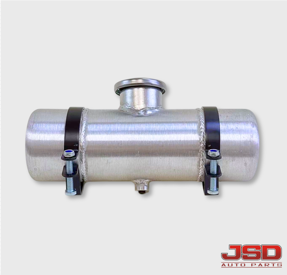 M373 JSD Aluminum Spun Fuel Tank 4x12 center Fill 0.58 Gallon 1/8'' NPT