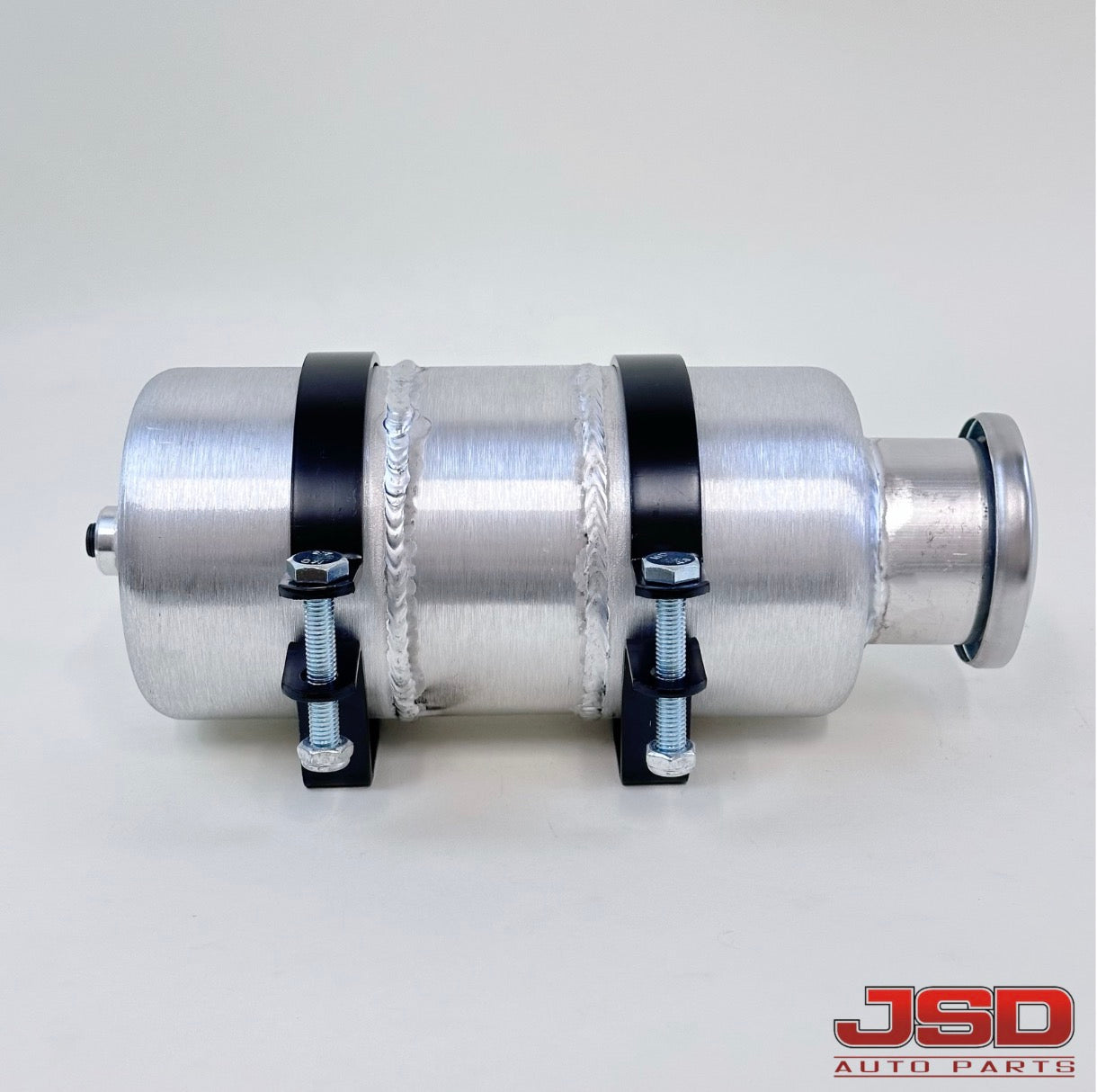 M363 JSD Aluminum Spun Fuel Tank 4x8 |Top Fill 0.38 Gallon| 1/4'' NPT | Vertical