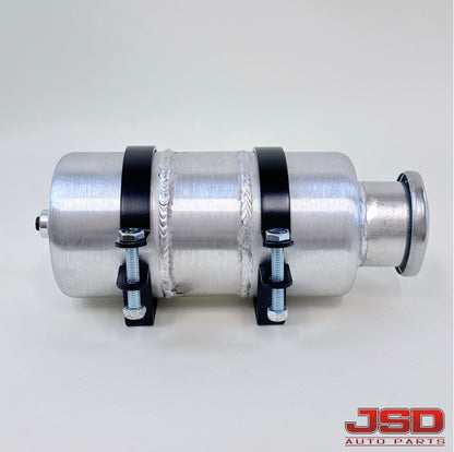 M363 JSD Aluminum Spun Fuel Tank 4x8 |Top Fill 0.38 Gallon| 1/4'' NPT | Vertical