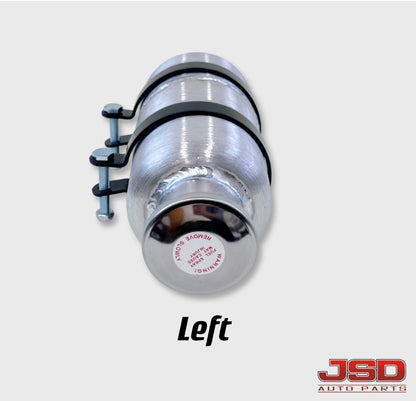 M363 JSD Aluminum Spun Fuel Tank 4x8 |Top Fill 0.38 Gallon| 1/4'' NPT | Vertical