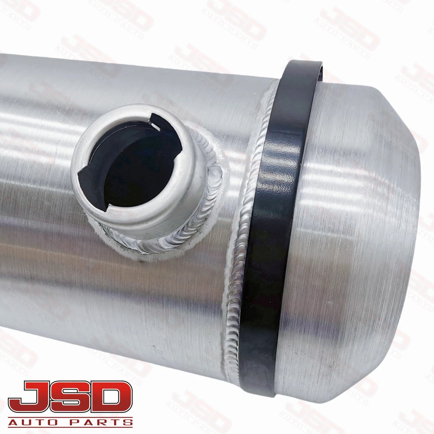 M188B JSD Aluminum Spun Fuel Tank 8x30 End Fill 6.25 Gallon 1/4'' NPT Baffle