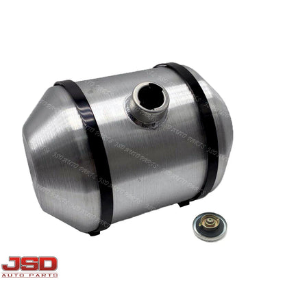 M190 JSD Aluminum Spun Fuel Tank 10x14 Center Fill 4 Gallon 1/2'' NPT Standard