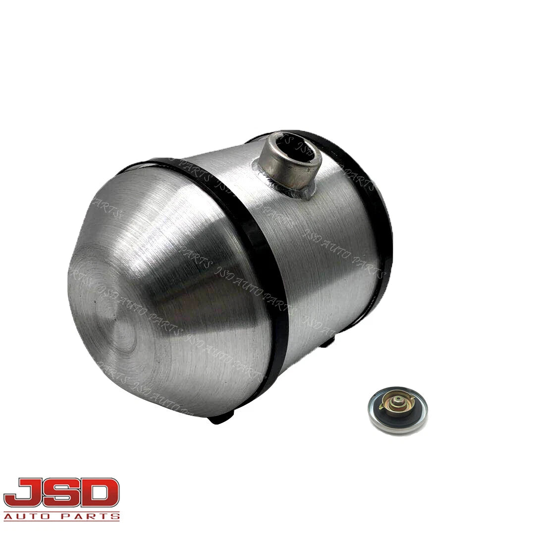 M190 JSD Aluminum Spun Fuel Tank 10x14 Center Fill 4 Gallon 1/2'' NPT Standard