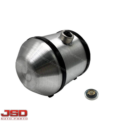 M190 JSD Aluminum Spun Fuel Tank 10x14 Center Fill 4 Gallon 1/2'' NPT Standard