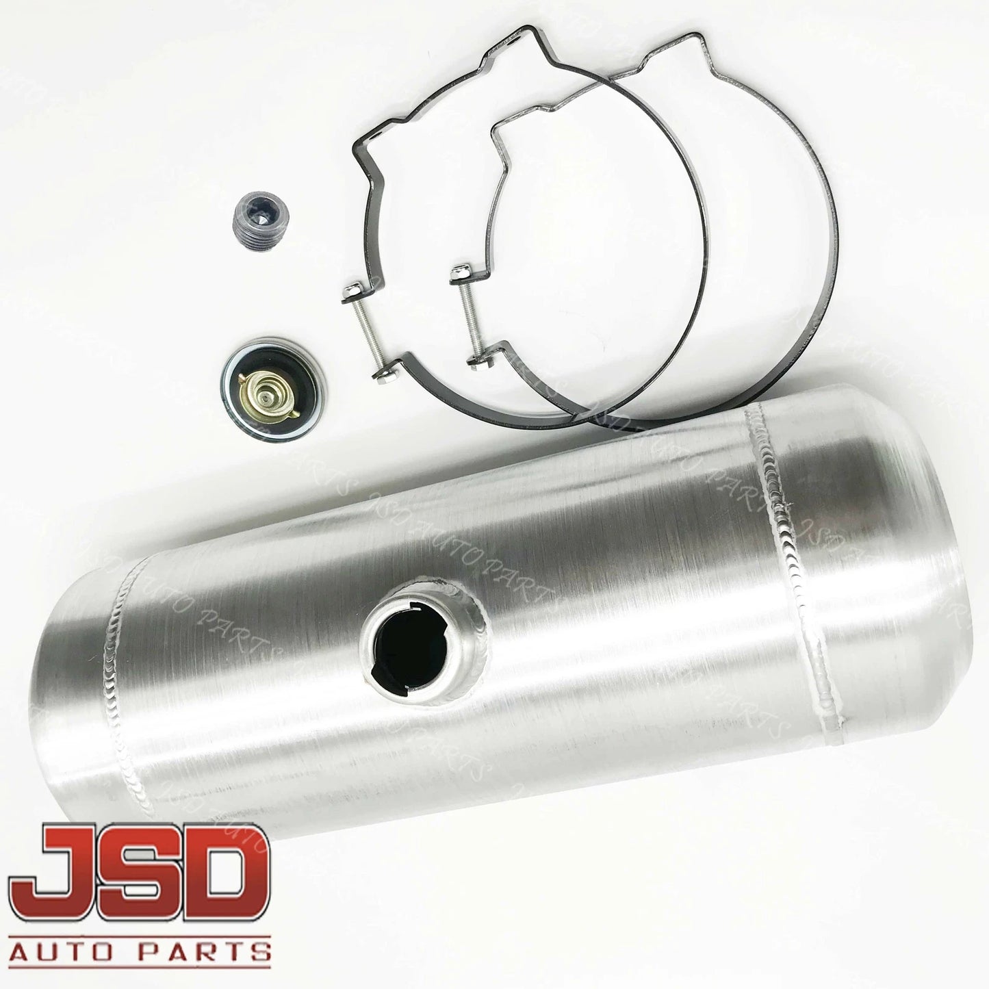 M213 JSD Aluminum Spun Fuel Tank 8x20 Center Fill 4 Gallon 1/4'' NPT