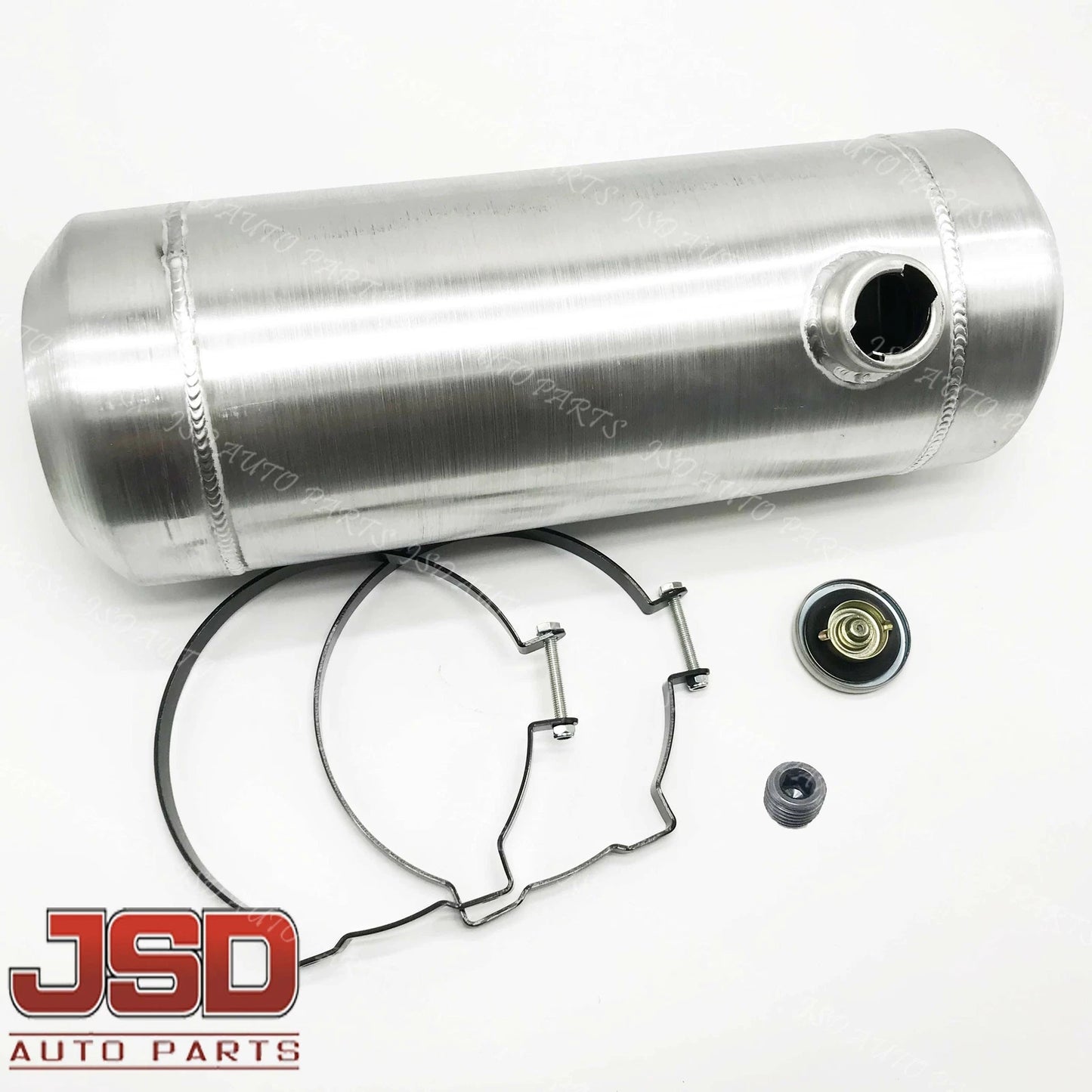 M216 JSD Aluminum Spun Fuel Tank 8x22 End Fill 4.5 Gallon 1/4'' NPT