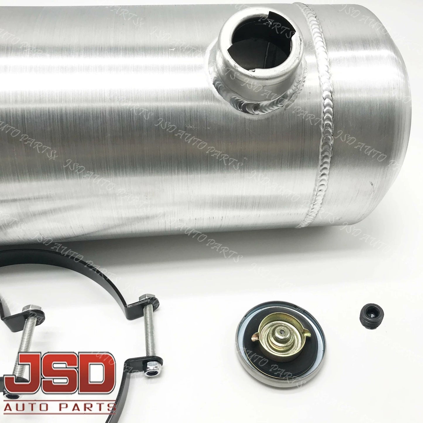 M216 JSD Aluminum Spun Fuel Tank 8x22 End Fill 4.5 Gallon 1/4'' NPT