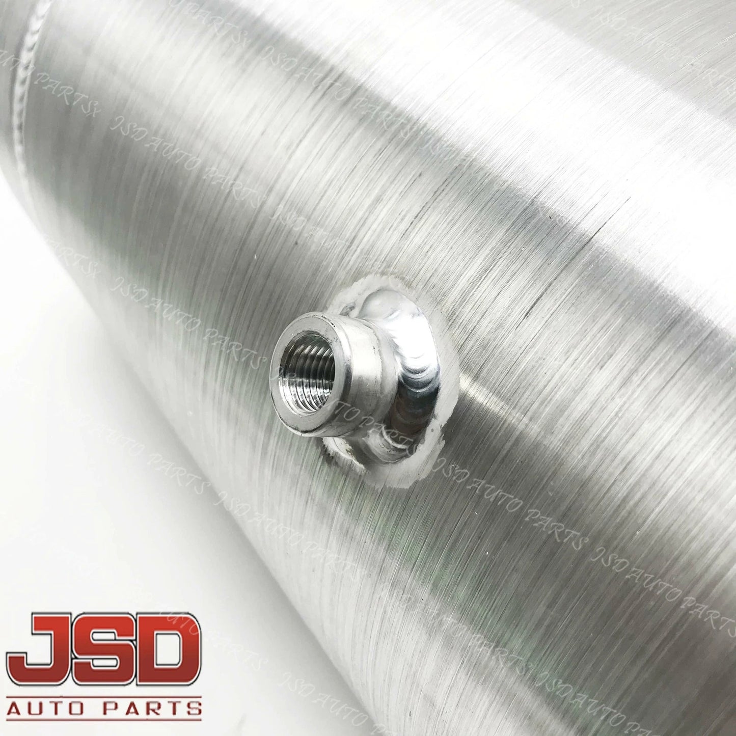 M216 JSD Aluminum Spun Fuel Tank 8x22 End Fill 4.5 Gallon 1/4'' NPT