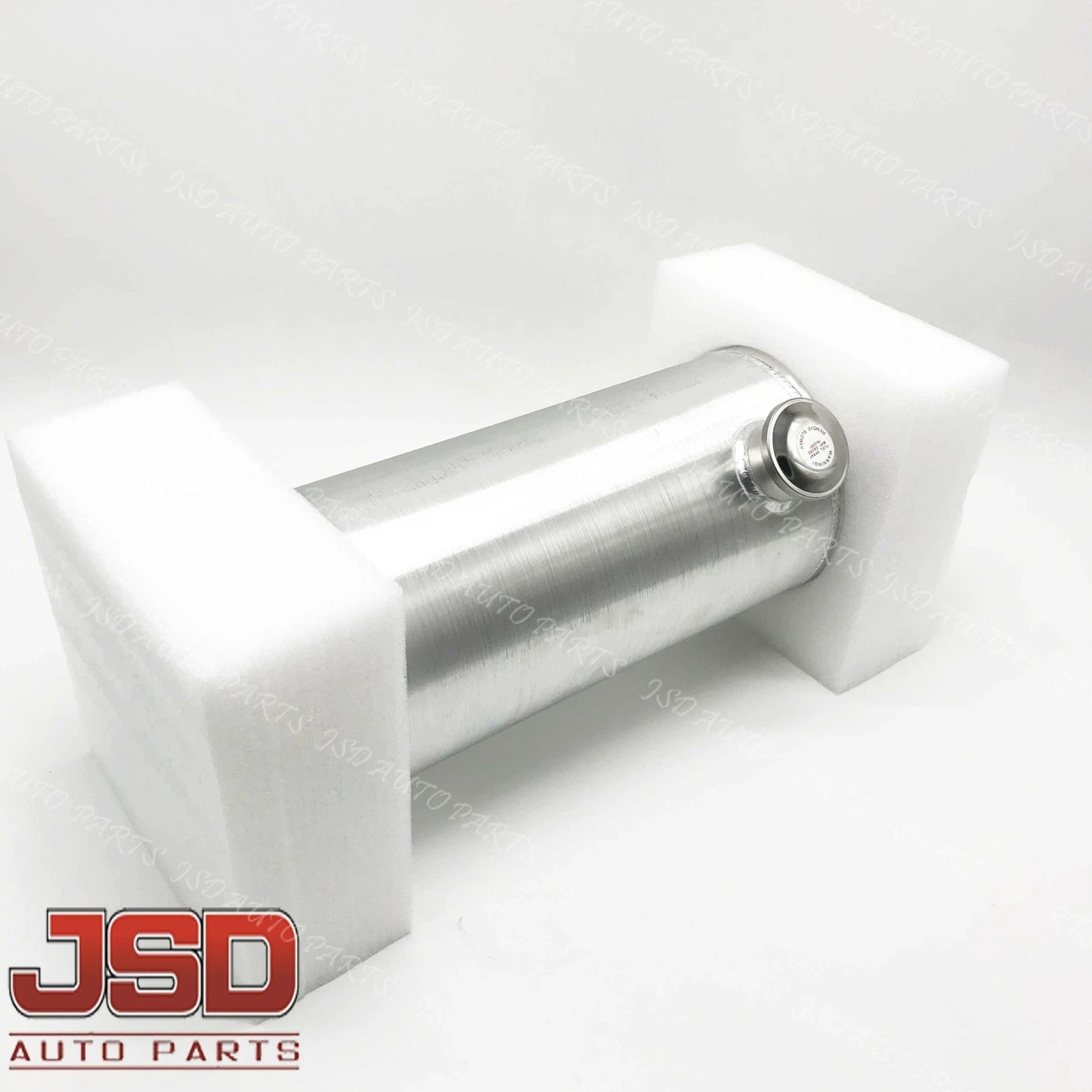 M216 JSD Aluminum Spun Fuel Tank 8x22 End Fill 4.5 Gallon 1/4'' NPT
