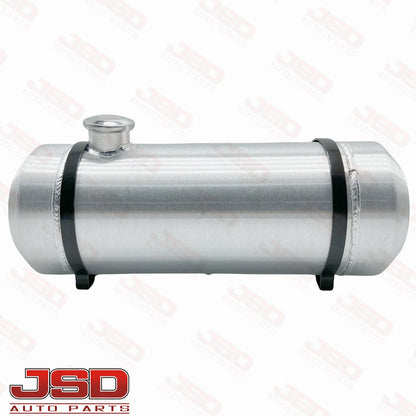 M216B JSD Aluminum Spun Fuel Tank 8x22 End Fill 4.5 Gallon 1/4'' NPT with Baffle