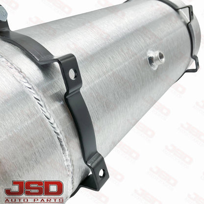 M216B JSD Aluminum Spun Fuel Tank 8x22 End Fill 4.5 Gallon 1/4'' NPT with Baffle