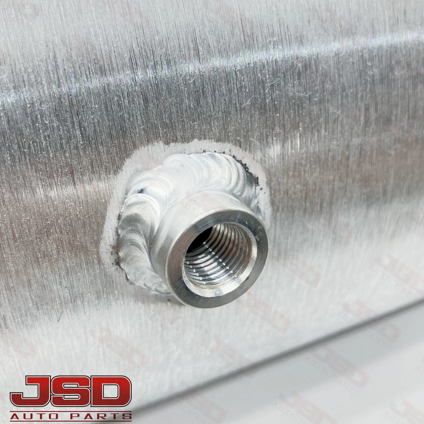 M216B JSD Aluminum Spun Fuel Tank 8x22 End Fill 4.5 Gallon 1/4'' NPT with Baffle