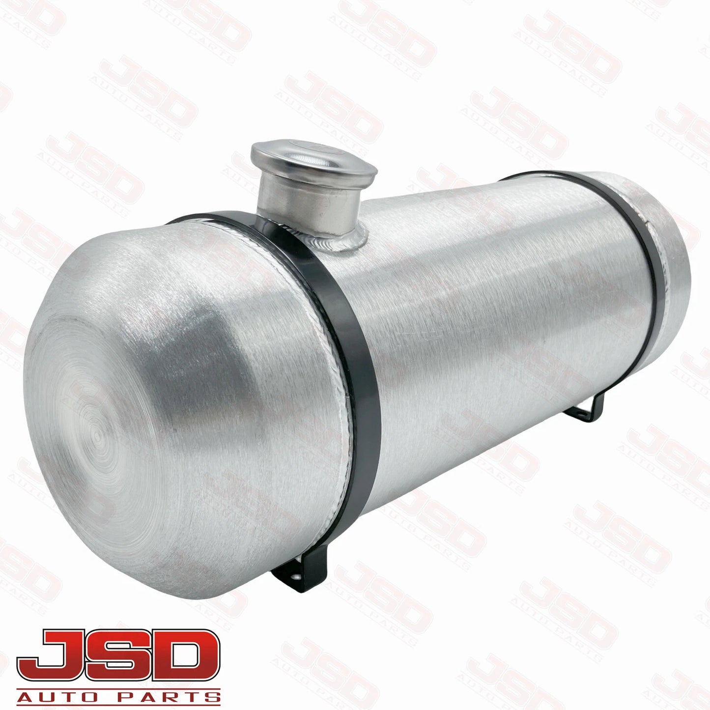 M216B JSD Aluminum Spun Fuel Tank 8x22 End Fill 4.5 Gallon 1/4'' NPT with Baffle