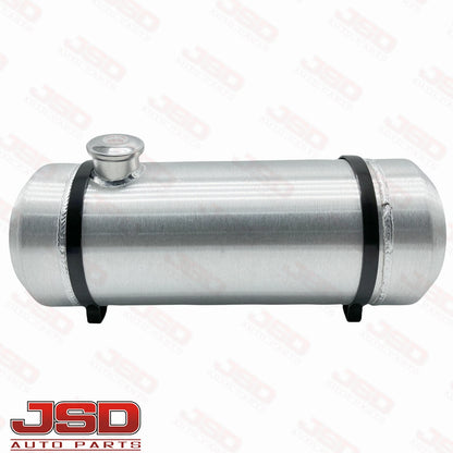 M216B JSD Aluminum Spun Fuel Tank 8x22 End Fill 4.5 Gallon 1/4'' NPT with Baffle