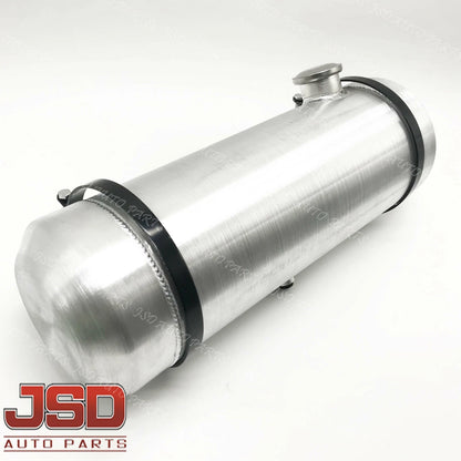 M220 JSD Aluminum Spun Fuel Tank 8x24 End Fill 5 Gallon 1/2'' NPT