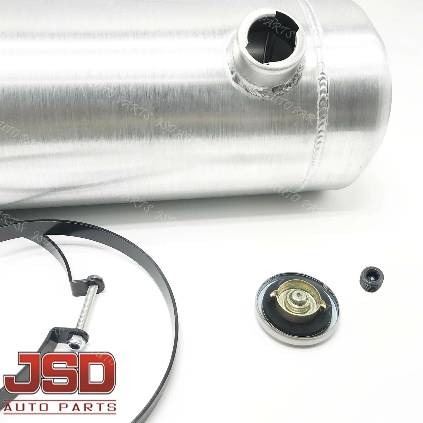 M220 JSD Aluminum Spun Fuel Tank 8x24 End Fill 5 Gallon 1/2'' NPT