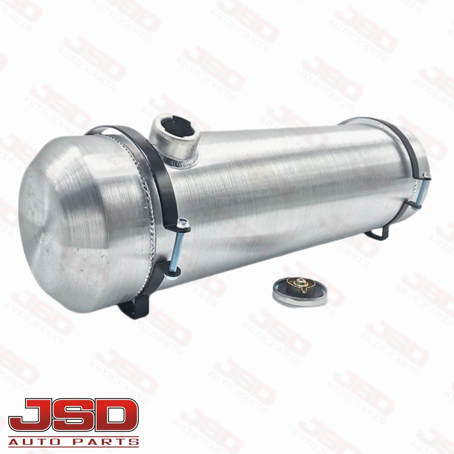 M225B JSD Aluminum Spun Fuel Tank 8x26 End Fill 5.5 Gallon 3/8'' NPT Baffle