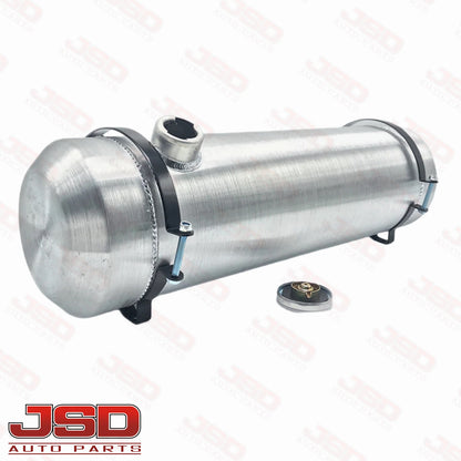 M225B JSD Aluminum Spun Fuel Tank 8x26 End Fill 5.5 Gallon 3/8'' NPT Baffle