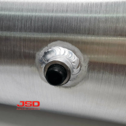 M238 JSD Aluminum Spun Fuel Tank 8x36 End Fill 7.5 Gallon 1/4'' NPT Standard