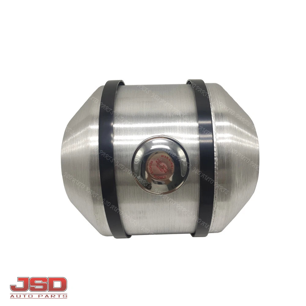 M253 JSD Aluminum Spun Fuel Tank 10x12 Center Fill 3.75 Gallon 3/8'' NPT Standard