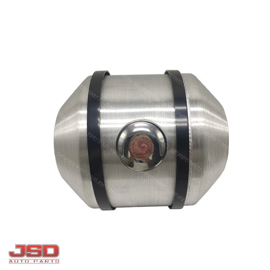 M253 JSD Aluminum Spun Fuel Tank 10x12 Center Fill 3.75 Gallon 3/8'' NPT Standard