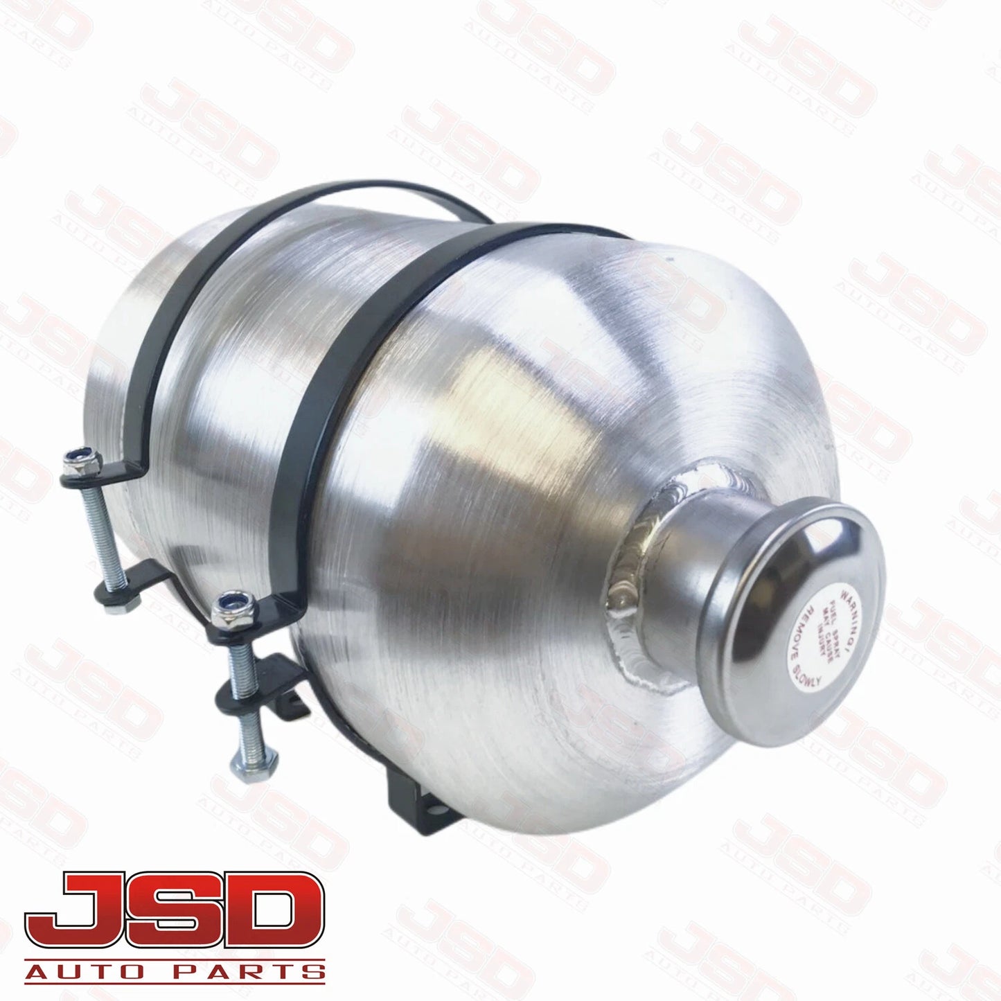 M329 JSD Aluminum Spun Fuel Tank 8x12 Vertical Fill 2.5 Gallon 1/4'' NPT