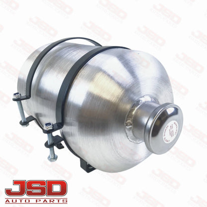 M329 JSD Aluminum Spun Fuel Tank 8x12 Vertical Fill 2.5 Gallon 1/4'' NPT