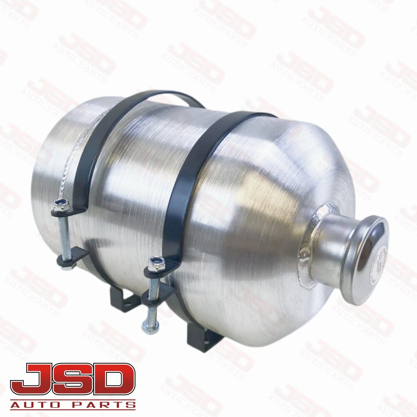 M329 JSD Aluminum Spun Fuel Tank 8x12 Vertical Fill 2.5 Gallon 1/4'' NPT