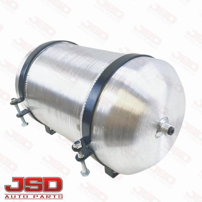 M331 JSD Aluminum Spun Fuel Tank 8x14 Vertical Fill 2.9 Gallon 1/4'' NPT