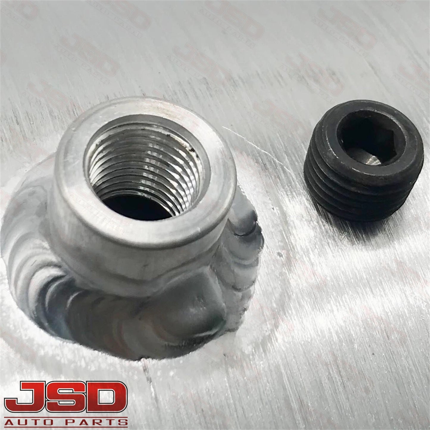 M333 JSD Aluminum Spun Fuel Tank 8x24 Center Fill 5 Gallon 1/2'' NPT