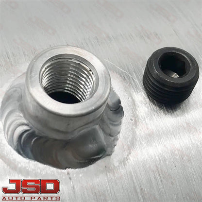 M333 JSD Aluminum Spun Fuel Tank 8x24 Center Fill 5 Gallon 1/2'' NPT