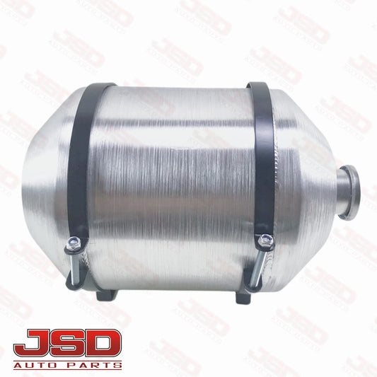 M335 JSD Aluminum Spun Fuel Tank 10x14 Vertical Fill 4 Gallon 1/4'' NPT Vertical