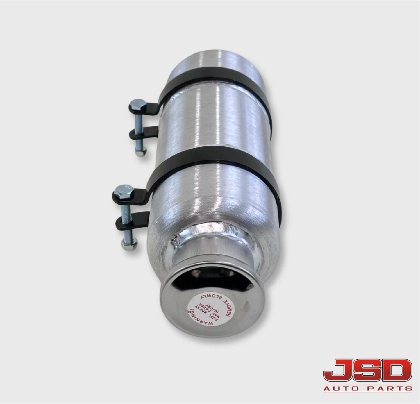 M371 JSD Aluminum Spun Fuel Tank 4x10 Vertical Fill 0.48 Gallon 1/8'' NPT