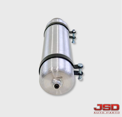 M378 JSD Aluminum Spun Fuel Tank 4x12 Vertical Fill .58 Gallon 1/8'' NPT