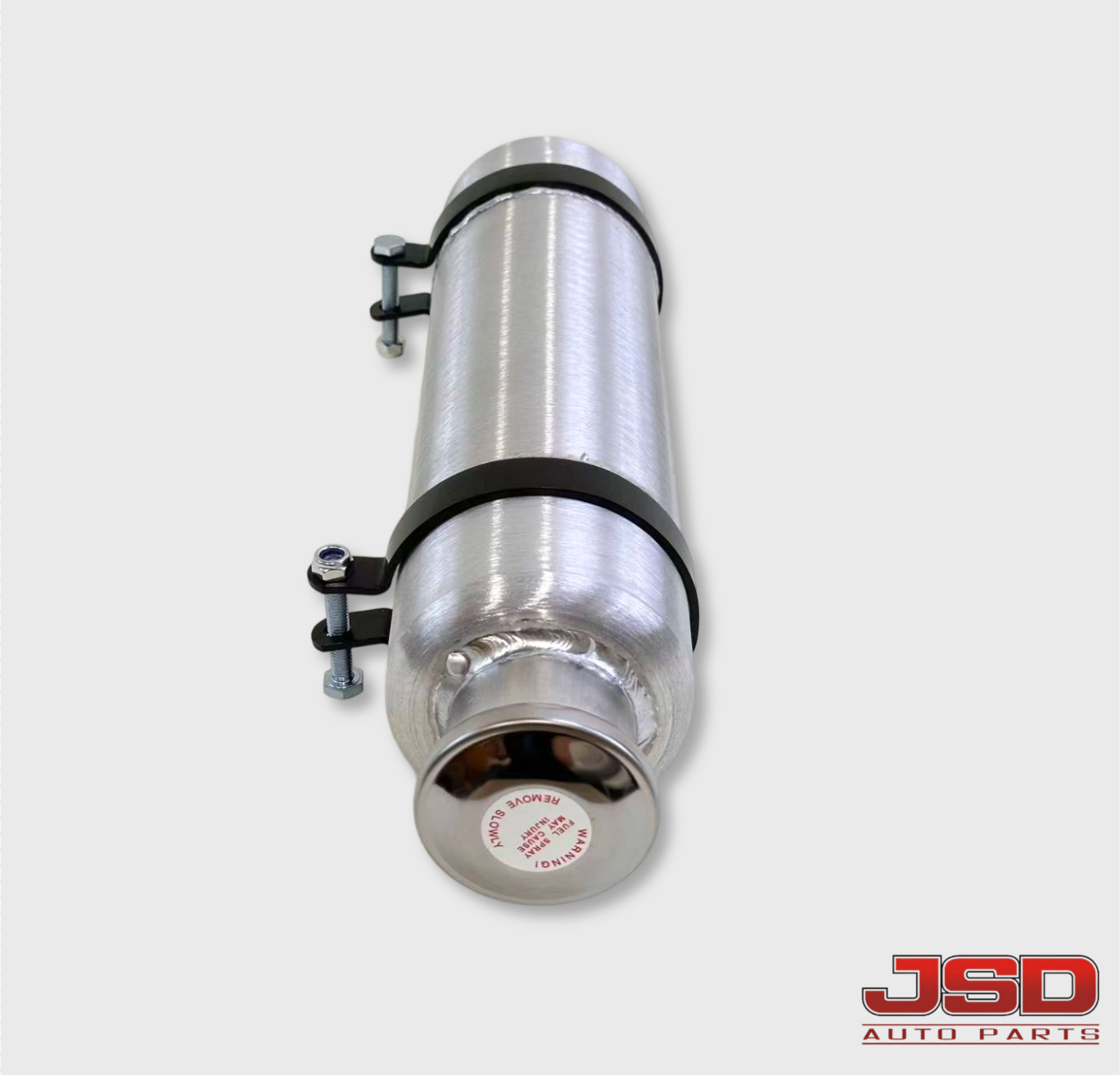 M378 JSD Aluminum Spun Fuel Tank 4x12 Vertical Fill .58 Gallon 1/8'' NPT