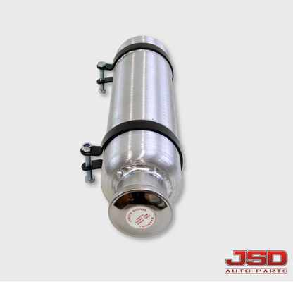 M378 JSD Aluminum Spun Fuel Tank 4x12 Vertical Fill .58 Gallon 1/8'' NPT
