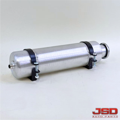 M378 JSD Aluminum Spun Fuel Tank 4x12 Vertical Fill .58 Gallon 1/8'' NPT