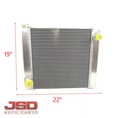 G160 Aluminum Racing Radiator Ford 22" x 19" x 3" Single