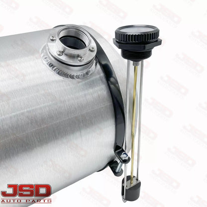 M306G JSD Aluminum Spun Fuel Tank 12x40 End Fill 19.25 Gallon 1/4'' NPT